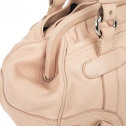 Pre Owned Celine Pink Leather Powder Clandestine Bag