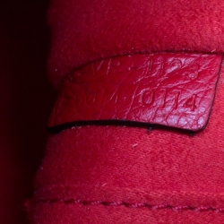 Pre Owned Celine Red Leather Nano Luggage Tote