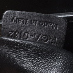 Pre Owned حقيبة سيلين لاغيدج جلد ثعبان و جلد متوسطة سوداء