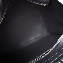 Pre Owned حقيبة سيلين لاغيدج جلد ثعبان و جلد متوسطة سوداء