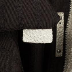 Pre Owned Celine Metallic Leather 'Bittersweet' Large Hobo Handbag