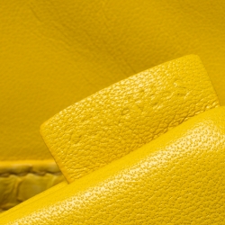 Pre Owned Celine Yellow Python Medium Phantom Luggage Tote