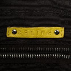Pre Owned Celine Small Yellow Leather Flap Bag