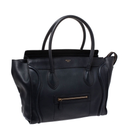 Pre Owned حقيبة سيلين جلد ازرق كحلي للكتف