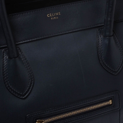 Pre Owned حقيبة سيلين جلد ازرق ك حلي للكتف