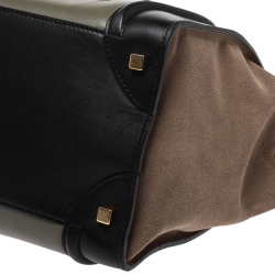 Pre Owned حقيبة لاغيدج سيلين ميني سويدي وجلد ثلاثية اللون