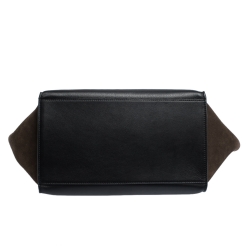 Pre Owned Celine Tricolor  Python/Suede and Leather Medium Trapeze Bag