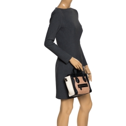 Pre Owned حقيبة يد سيلين لاغدغ نانو جلد ثلاثية اللون