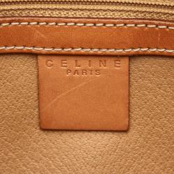 Pre Owned Celine Brown Macadam Canvas Tote Bag