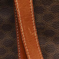 Pre Owned Celine Brown Macadam Canvas Tote Bag