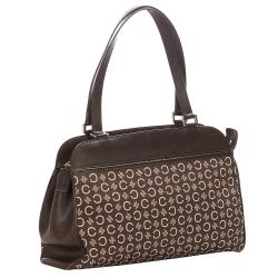 Pre Owned Celine Brown Macadam Canvas Shoulder Bag