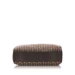 Pre Owned Celine Brown Macadam Canvas Shoulder Bag