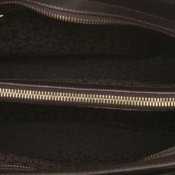 Pre Owned Celine Brown Macadam Canvas Shoulder Bag