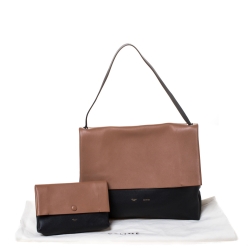 Pre Owned Celine Tri Color Leather All Soft Bag with Pouch