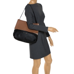 Pre Owned Celine Tri Color Leather All Soft Bag with Pouch