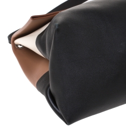 Pre Owned Celine Tri Color Leather All Soft Bag with Pouch