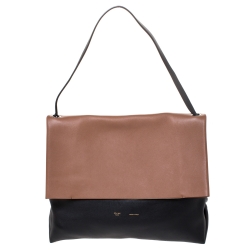 Pre Owned Celine Tri Color Leather All Soft Bag with Pouch