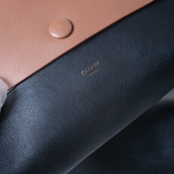 Pre Owned Celine Tri Color Leather All Soft Bag with Pouch