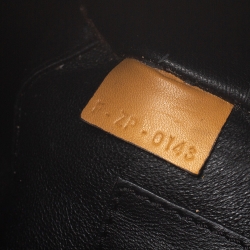 Pre Owned Celine Mustard/Black Leather Nano Luggage Tote