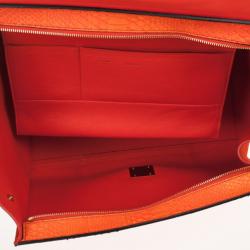 Pre Owned Celine Orange Large Trapeze Exotic Bag