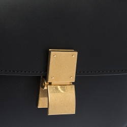 Pre Owned Celine Black Leather Small Classic Box Flap Bag