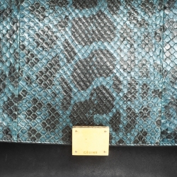 Pre Owned حقيبة سيلين ترابيز جلد أحمر وسويدي متوسطة