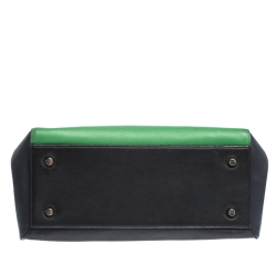 Pre Owned Celine Tri Color Leather Medium Edge Bag