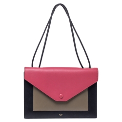 Celine - Authenticated Pocket Handbag - Leather Multicolour Plain for Women, Very Good Condition
