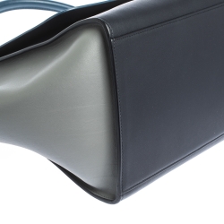 Pre Owned Celine Tri Color Leather Medium Trapeze Bag