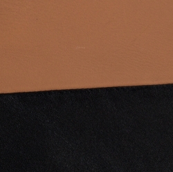 Pre Owned Celine Tan/Black Leather Solo Clutch Pouch