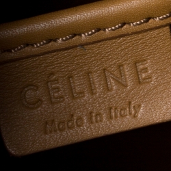 Pre Owned Celine Tri Color Python and Leather Nano Luggage Tote