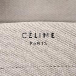 Celine Grey Canvas Luggage Phantom Tote Bag