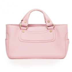 Pre Owned Celine Pink Leather Boogie Tote