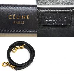 Pre Owned Celine Tri-Color Leather Nano Luggage Tote Bag