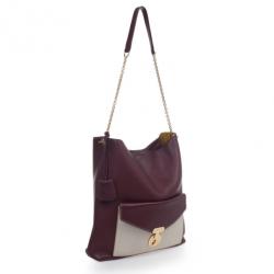 Pre Owned Celine Burgundy Leather Envelope Shoulder Bag