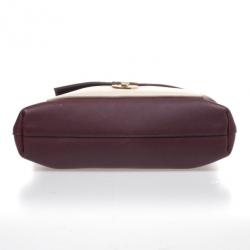 Pre Owned Celine Burgundy Leather Envelope Shoulder Bag