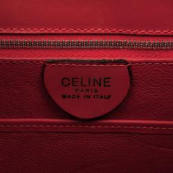 Pre Owned Celine Red Leather Top Handle