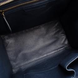 Pre Owned Celine Suede Tricolor Mini Luggage Bag