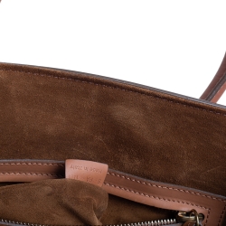 Pre Owned Celine Tan Leather Medium Phantom Luggage Tote