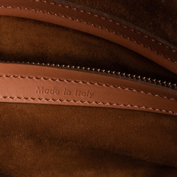 Pre Owned Celine Tan Leather Medium Phantom Luggage Tote