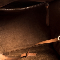 Pre Owned Celine Tan Leather Medium Phantom Luggage Tote