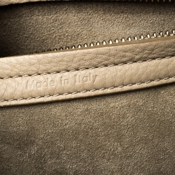 Pre Owned Celine Beige Leather Medium Phantom Luggage Tote