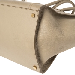 Pre Owned Celine Beige Leather Medium Phantom Luggage Tote