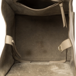 Pre Owned Celine Beige Leather Medium Phantom Luggage Tote