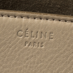 Pre Owned Celine Beige Leather Medium Phantom Luggage Tote