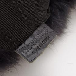 Pre Owned Celine Gray Fur Large Tote