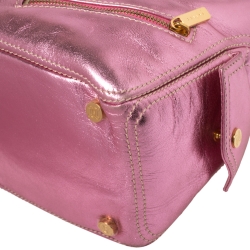 Pre Owned Celine Metallic Pink Leather Boogie Tote