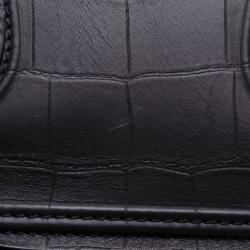 Pre Owned Celine Black Croc Embossed Phantom