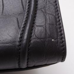 Pre Owned Celine Black Croc Embossed Phantom