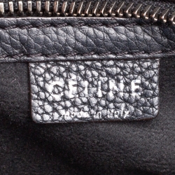 Pre Owned Celine Black Leather Nano Luggage Tote